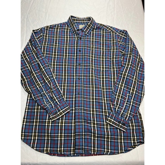 Men’s L.L. Bean flannel button up medium - Picture 1 of 3